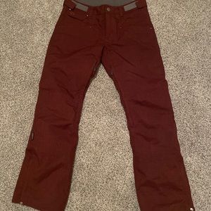 Turbine snow pants size xl rust orange